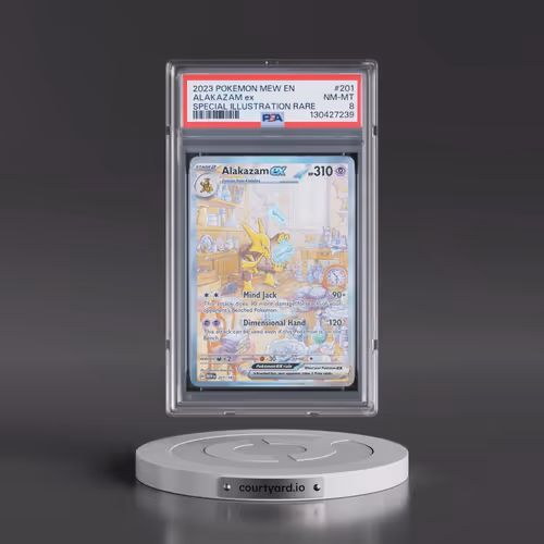 2023 Pokémon Mew EN-151 #201 Alakazam EX - Holo Special Illustration Rare (PSA 8 NM-MT)