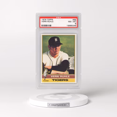 1976 Topps #89 Vern Ruhle (PSA 8 NM-MT)