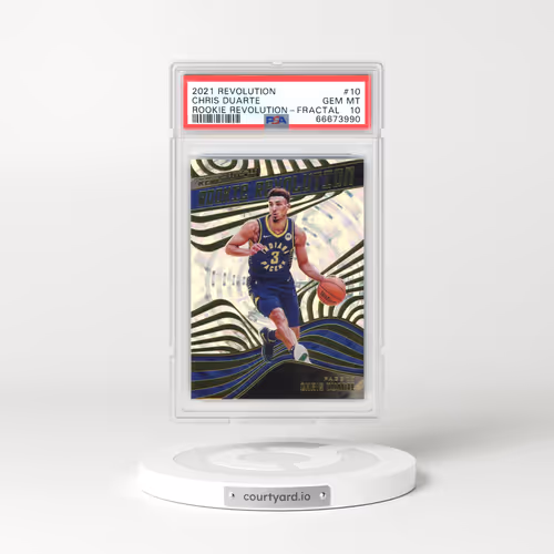 2021 Panini Revolution Rookie Revolution #10 Chris Duarte - Fractal (PSA 10 GEM MINT)