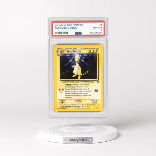 2000 Pokémon Neo Genesis #1 Ampharos - Holo (PSA 8 NM-MT)