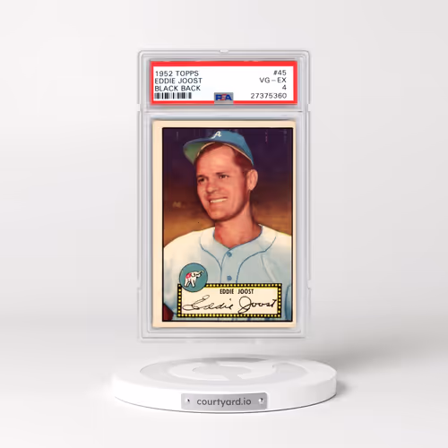 1952 Topps #45 Eddie Joost - Black Back (PSA 4 VG-EX)