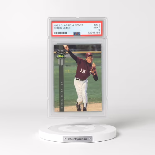 1992 Classic 4 Sport #231 Derek Jeter (PSA 9 MINT)