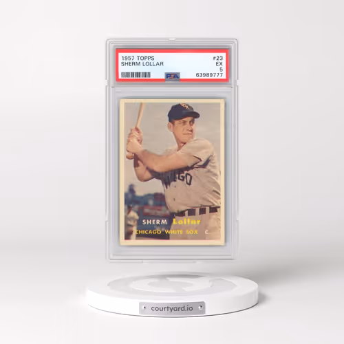 1957 Topps #23 Sherm Lollar (PSA 5 EX)