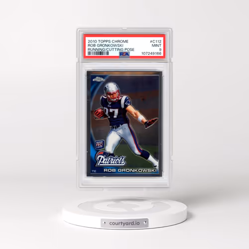 2010 Topps Chrome #C112 Rob Gronkowski - Running/Cutting Pose (PSA 9 MINT)