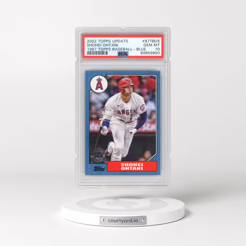 2022 Topps Update 1987 Topps Baseball #87TBU5 Shohei Ohtani - Blue (PSA 10 GEM MINT)