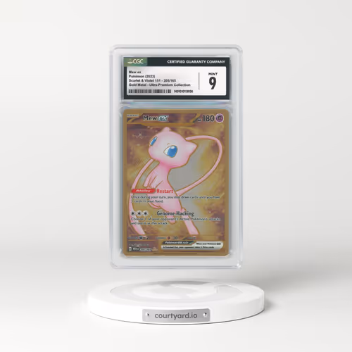 2023 Scarlet & Violet 151 - MEW EN #205 Mew ex - Gold Metal - Ultra-Premium Collection (CGC 9 MINT)