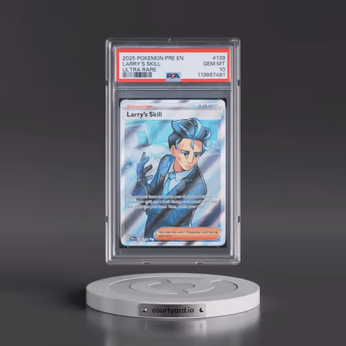 2025 Pokémon Pre EN-Prismatic Evolutions #139 Larry's Skill - Ultra Rare (PSA 10 GEM MINT)