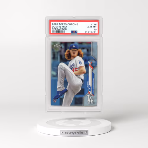 2020 Topps Chrome #176 Dustin May - Refractor (PSA 10 GEM MINT)