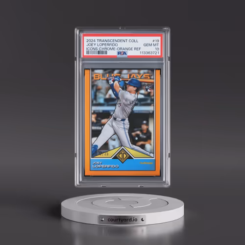 2024 Topps Transcendent Collection Transcendent Icons Chrome #19 Joey Loperfido - Orange Refractor (