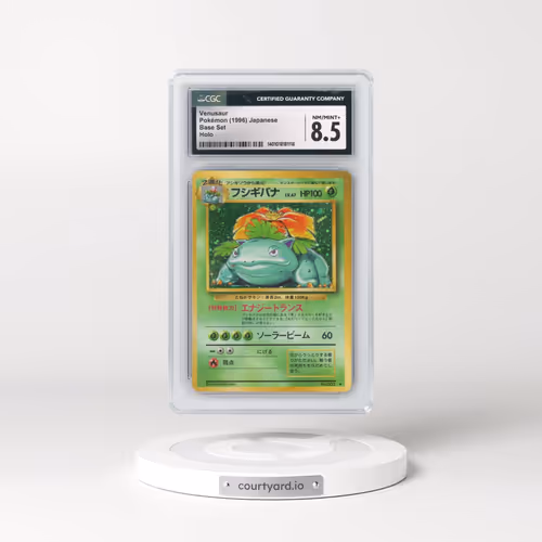 1996 Base Set Venusaur - Holo (CGC 8.5 NM-MT+)