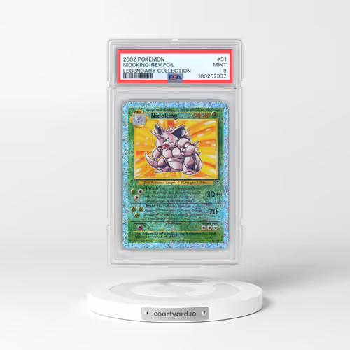 2002 Pokémon Legendary Collection #31 Nidoking - Reverse Foil (PSA 9 MINT)