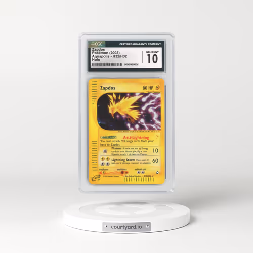 2003 Aquapolis #H32 Zapdos - Holo e-Card Symbol (CGC 10 GEM MINT)