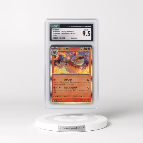 2023 Pokémon Card 151 #136/165 Flareon - Holo (CGC 9.5 MINT+)