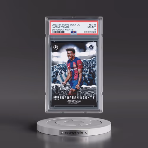 2023-24 Topps UEFA Club Competitions European Nights #EN10 Lamine Yamal (PSA 8 NM-MT)