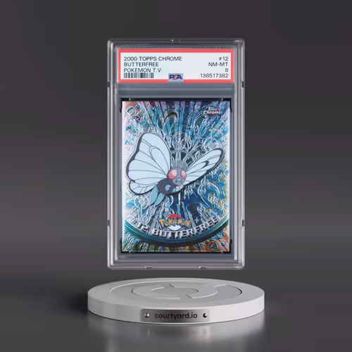 2000 Topps Chrome Pokémon T.V. #12 Butterfree (PSA 8 NM-MT)