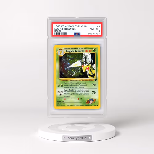 2000 Pokémon Gym Challenge #9 Koga's Beedrill - Holo (PSA 8 NM-MT)