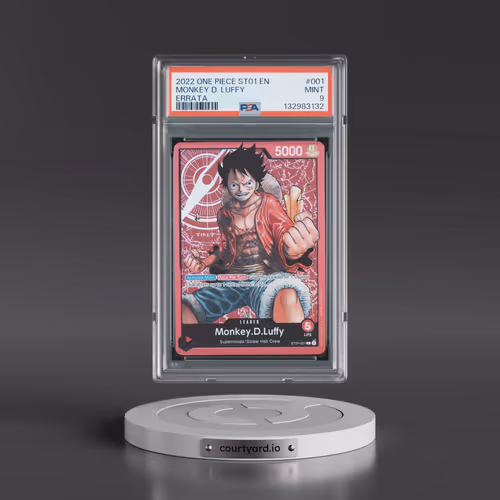 2022 One Piece Starter Deck ST01-Straw Hat Crew #001 Monkey D. Luffy - Errata (PSA 9 MINT)