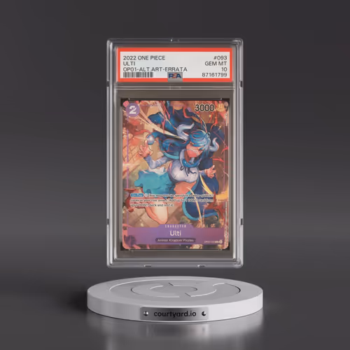 2022 One Piece OP01-Romance Dawn #093 Ulti - Alternate Art-Errata (PSA 10 GEM MINT)