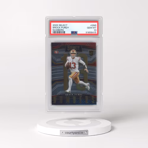 2022 Panini Select Select Numbers #SN5 Brock Purdy (PSA 10 GEM MINT)