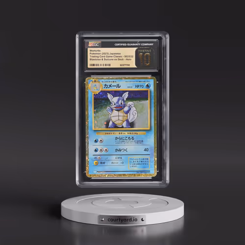 2023 Pokémon Clk-Trading Card Game Classic Blastoise & Suicune EX Deck #002 Wartortle (CGC 10 PRISTI