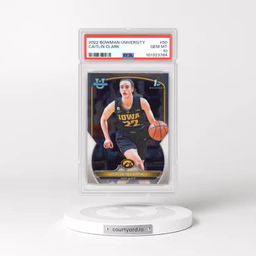 2022 Bowman Chrome University #50 Caitlin Clark (PSA 10 GEM MINT)