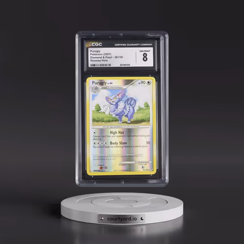 2007 Diamond & Pearl #36/130 Purugly - Reverse Holo (CGC 8 NM-MT)