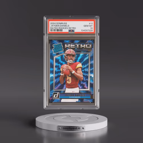2024 Panini Donruss Rated Rookies Retro #11 Jayden Daniels (PSA 10 GEM MINT)