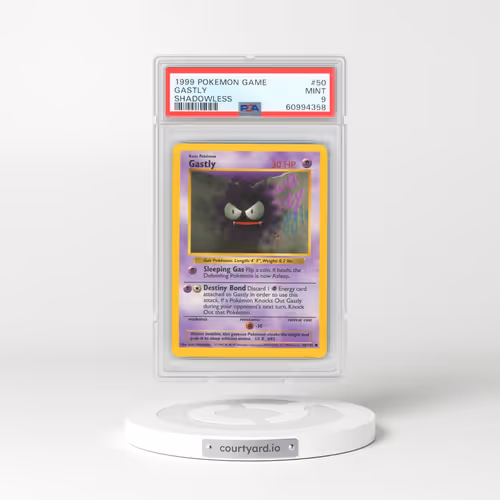 1999 Base Set #50 Gastly - Shadowless (PSA 9 MINT)