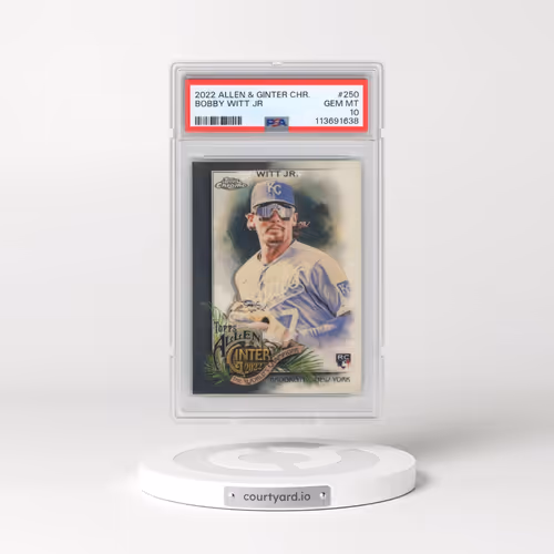 2022 Topps Allen & Ginter Chrome #250 Bobby Witt Jr (PSA 10 GEM MINT)
