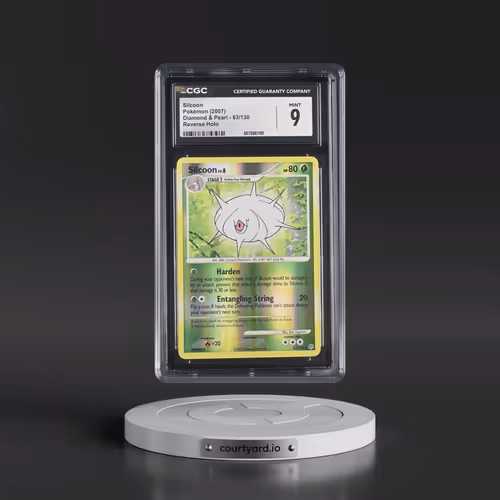 2007 Diamond & Pearl #63/130 Silcoon - Reverse Holo (CGC 9 MINT)