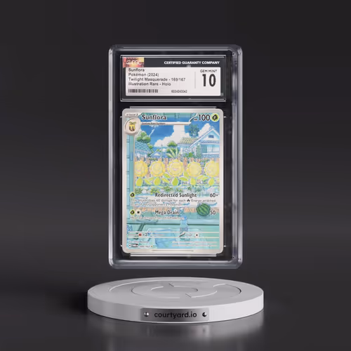 2024 Twilight Masquerade - TWM EN #169/167 Sunflora - Illustration Rare Holo (CGC 10 GEM MINT)