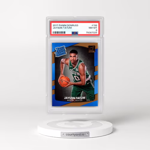 2017 Panini Donruss #198 Jayson Tatum (PSA 8 NM-MT)
