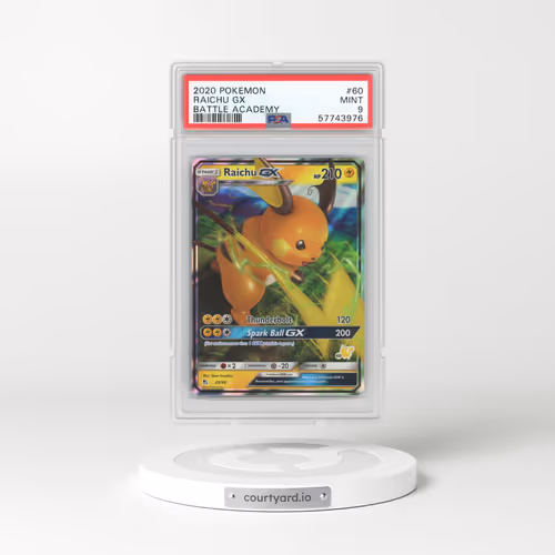 2020 Pokémon Battle Academy #60 Raichu GX - Holo (PSA 9 MINT)