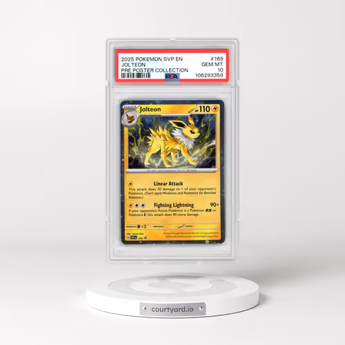 2025 Pokémon Svp EN-SV Black Star Promo #169 Jolteon - Prismatic Evolutions Poster Collection (PSA 10 GEM MINT)