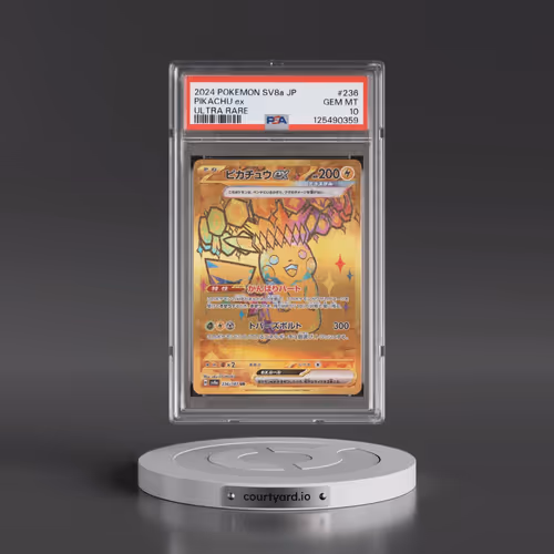 2024 Pokémon Sv8a-Terastal Fest EX #236 Pikachu EX - Holo Ultra Rare (PSA 10 GEM MINT)