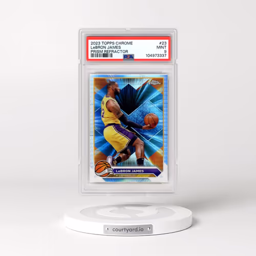 2023 Topps Chrome #23 LeBron James - Prism Refractor (PSA 9 MINT)