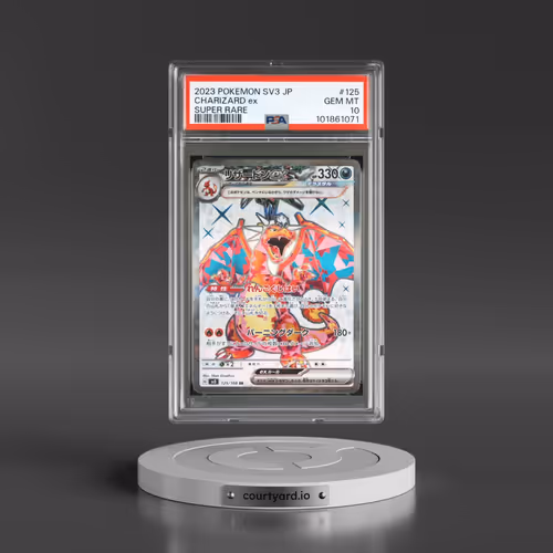 2023 Pokémon SV3-Ruler of the Black Flame #125 Charizard EX - Holo Super Rare (PSA 10 GEM MINT)