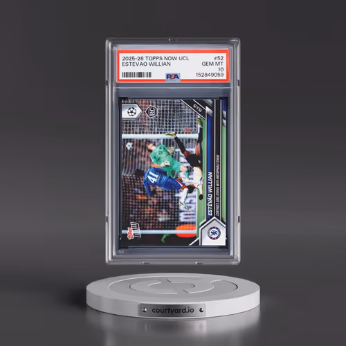 2025-2026 Topps Now UEFA Champions League #52 Estevao Willian (PSA 10 GEM MINT)