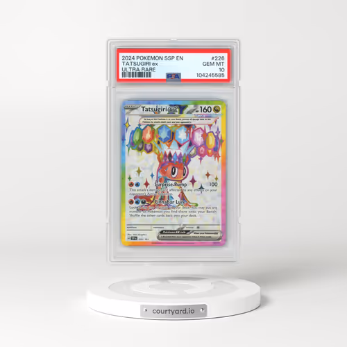 2024 Pokémon Ssp EN-Surging Sparks #226 Tatsugiri EX - Holo Ultra Rare (PSA 10 GEM MINT)