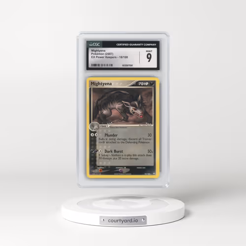 2007 Pokémon EX Power Keepers #18 Mightyena (CGC 9 MINT)