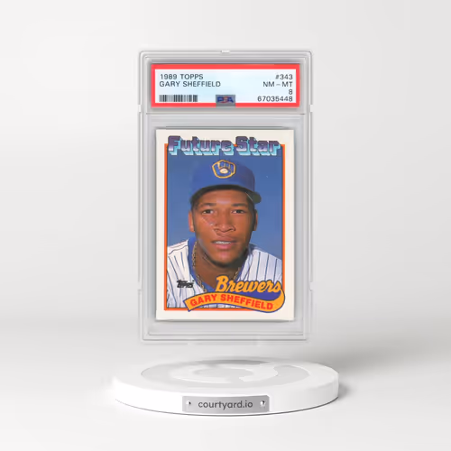 1989 Topps #343 Gary Sheffield (PSA 8 NM-MT)