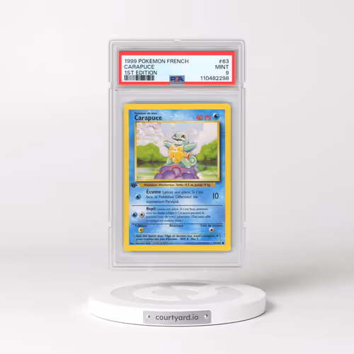 1999 Pokémon #63 Carapuce - 1st Edition (PSA 9 MINT)