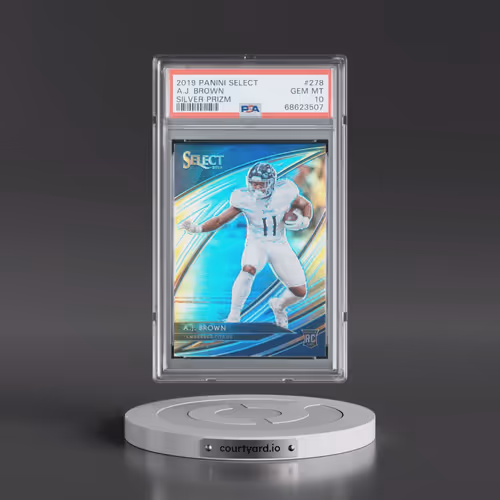 2019 Panini Select #278 A.J. Brown - Silver Prizm (PSA 10 GEM MINT)