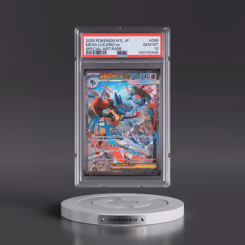 2025 Pokémon M1l-Mega Brave #088 Mega Lucario EX - Holo Special Art Rare (PSA 10 GEM MINT)