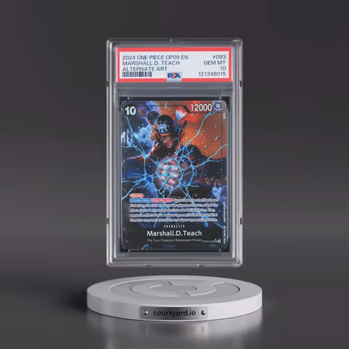 2024 One Piece OP09-Emperors in the New World #093 Marshall D. Teach - Alternate Art (PSA 10 GEM MIN