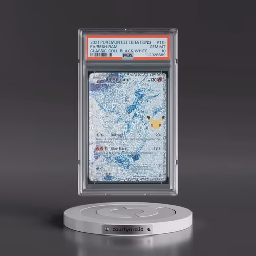 2021 Pokémon Celebrations Classic Collection #113 Reshiram - Full Art (PSA 10 GEM MINT)
