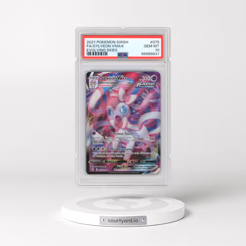 2021 Pokémon Sword & Shield Evolving Skies #075 Sylveon Vmax - Full Art (PSA 10 GEM MINT)