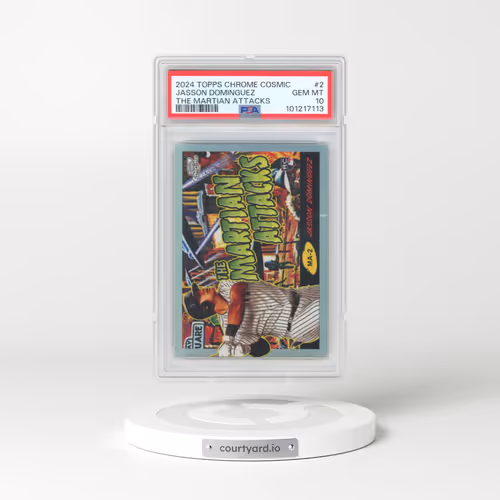 2024 Topps Chrome Cosmic the Martian Attacks #2 Jasson Dominguez (PSA 10 GEM MINT)