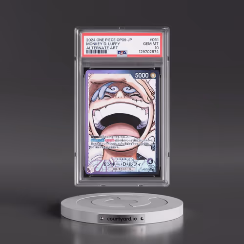 2024 One Piece Japanese OP09-Emperors in the New World #061 Monkey D. Luffy - Alternate Art (PSA 10