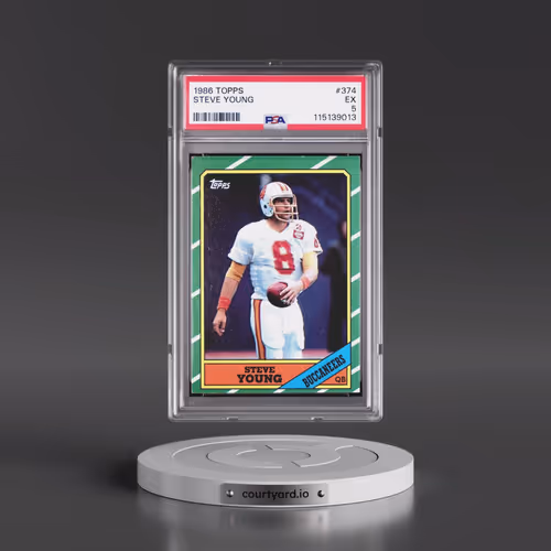 1986 Topps #374 Steve Young (PSA 5 EX)